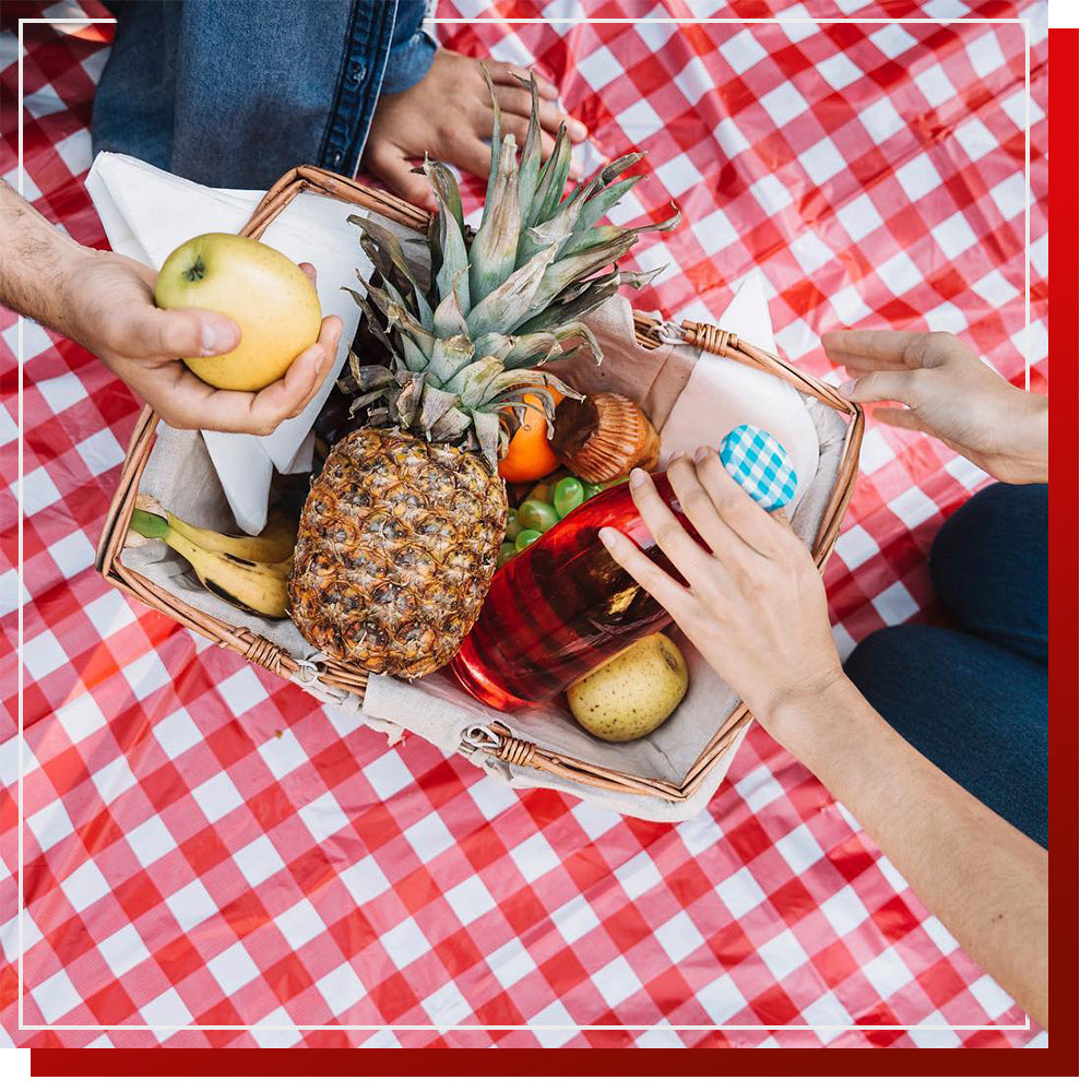 Red-Checkered Disposable Plastic Table Cloth Roll - 54 in x 108 Ft