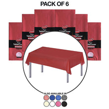 6 Pack Disposable Tablecloth Rectangle